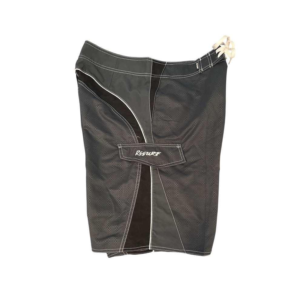 RSSURF Mens Grey Black Colorblock Board Shorts Swim Trunks Size 32 NWT - Picture 3 of 7